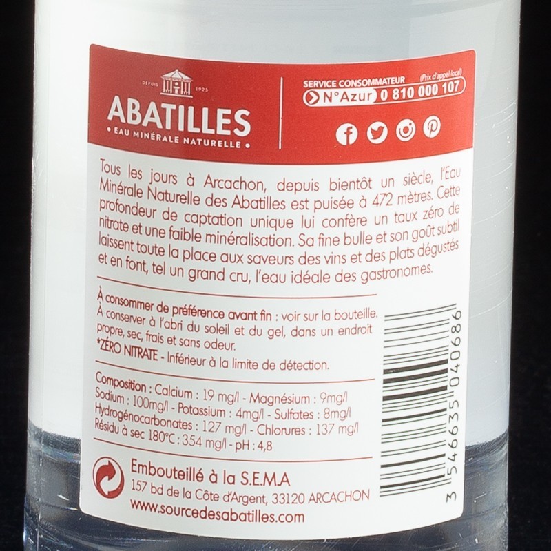 Eau Gazeuse Abatilles 50cl