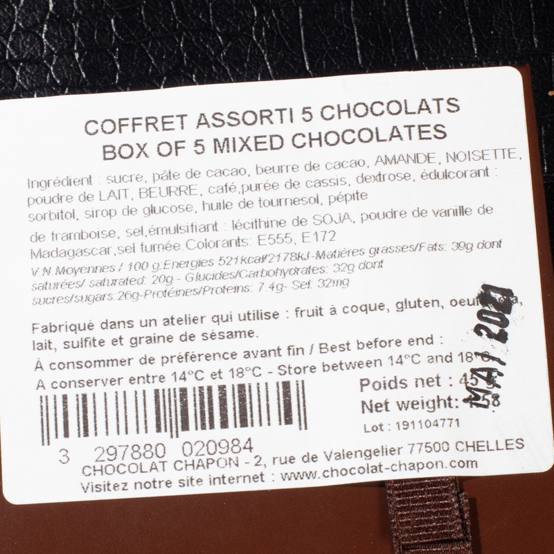 Coffret Chocolat Noir Prix Pas Cher - Chocalaterie Chapon – Chocolaterie  Chapon