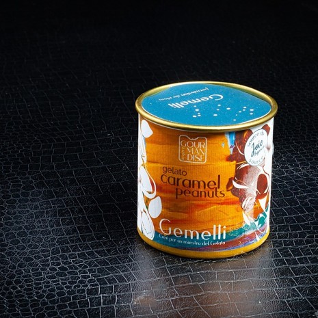 Glace caramel peanuts chocolat Gemelli 100ml